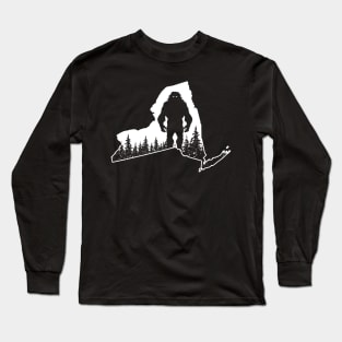 New York Bigfoot Sasquatch Long Sleeve T-Shirt